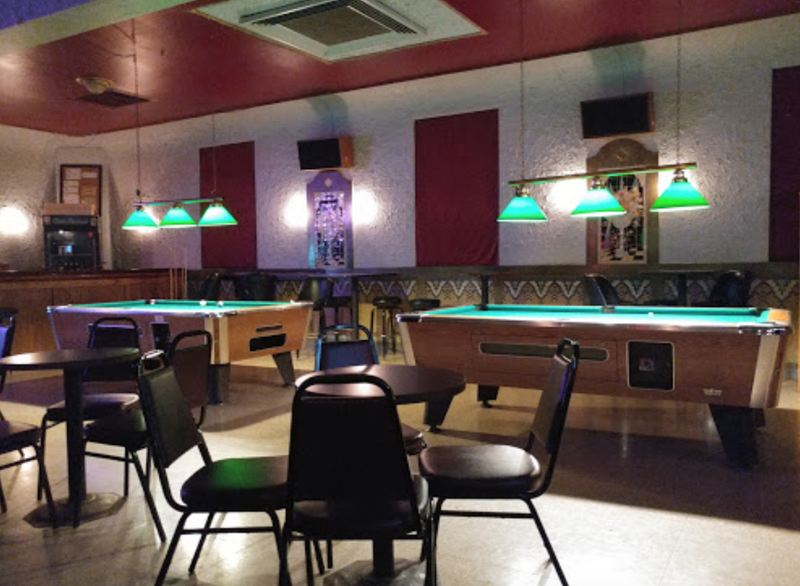 Club Garibaldi's pool tables